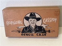RARE 1950S HOPALONG CASSIDY PENCIL CASE WITH