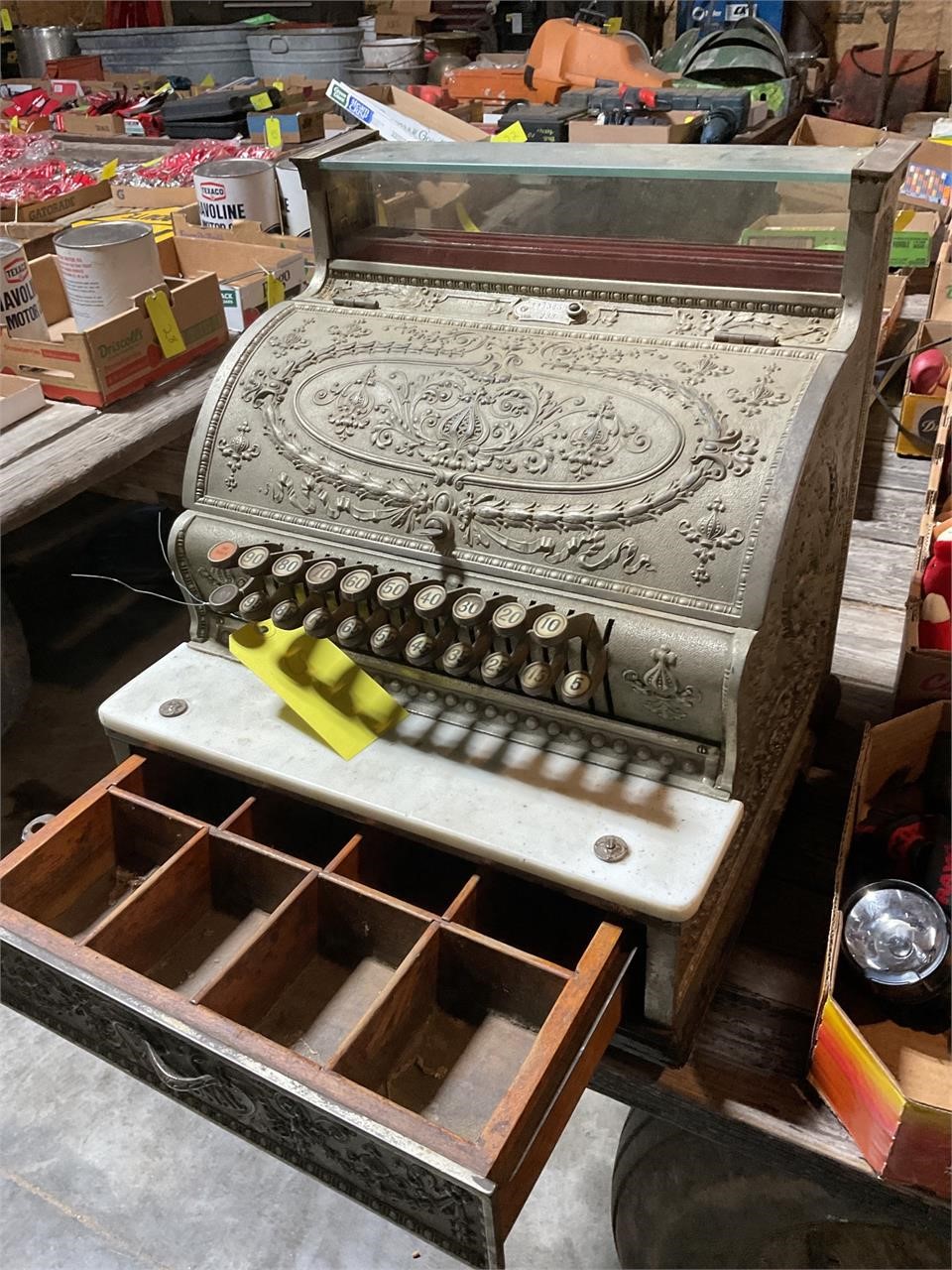 Antique National cash register