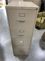 4 drawer filling cabinet no key 18x25x52