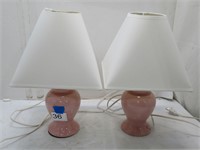 matching table lamps, broken shade