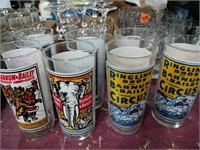 Lot of Bailey circus glasses