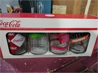 Set of four Coca-Cola glasses