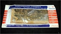 Vintage Confederate Currency Reproduction Set B