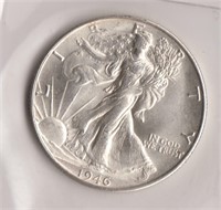 US Coins 1946-S Liberty Walking Half AU