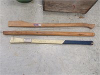 3 axe handles