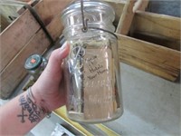 BAIL TOP BALL JAR WITH MATCHBOOK COVERS TWD