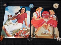 Two fantastic Coca-Cola posters unframed. 16*20-in