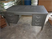 5ft. x 34in. x 30.5in. Metal Desk