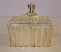 Art Deco Hungarian silver lidded box