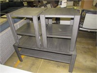 Patio Occasional Tables: Coffee Table & 2 End