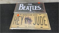 2 Beatles License Plates