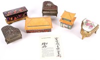 CLASSIC ARTISTIC MUSIC BOXES - LOT OF 6