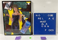 Josie Berry MidnightConfession-Acrylics&Memo Board