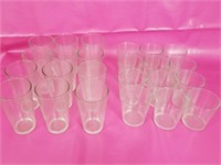 24pc Tall & Short Glassware Cups