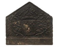 MID 18THC. FRENCH CAST IRON FIREPLACE PLAQUE