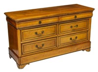 LOUIS PHILIPPE STYLE FRUITWOOD CHEST DRAWERS