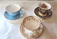 Lot of 3 teacups