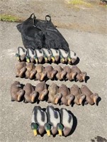 24 Weighted Duck Decoys in a Carry Bag