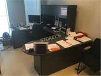 "U" Shaped Grey Office Desk - 6' x 9'