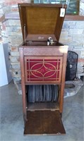 Edison Disc Phonograph-Turntable Works- No Needle