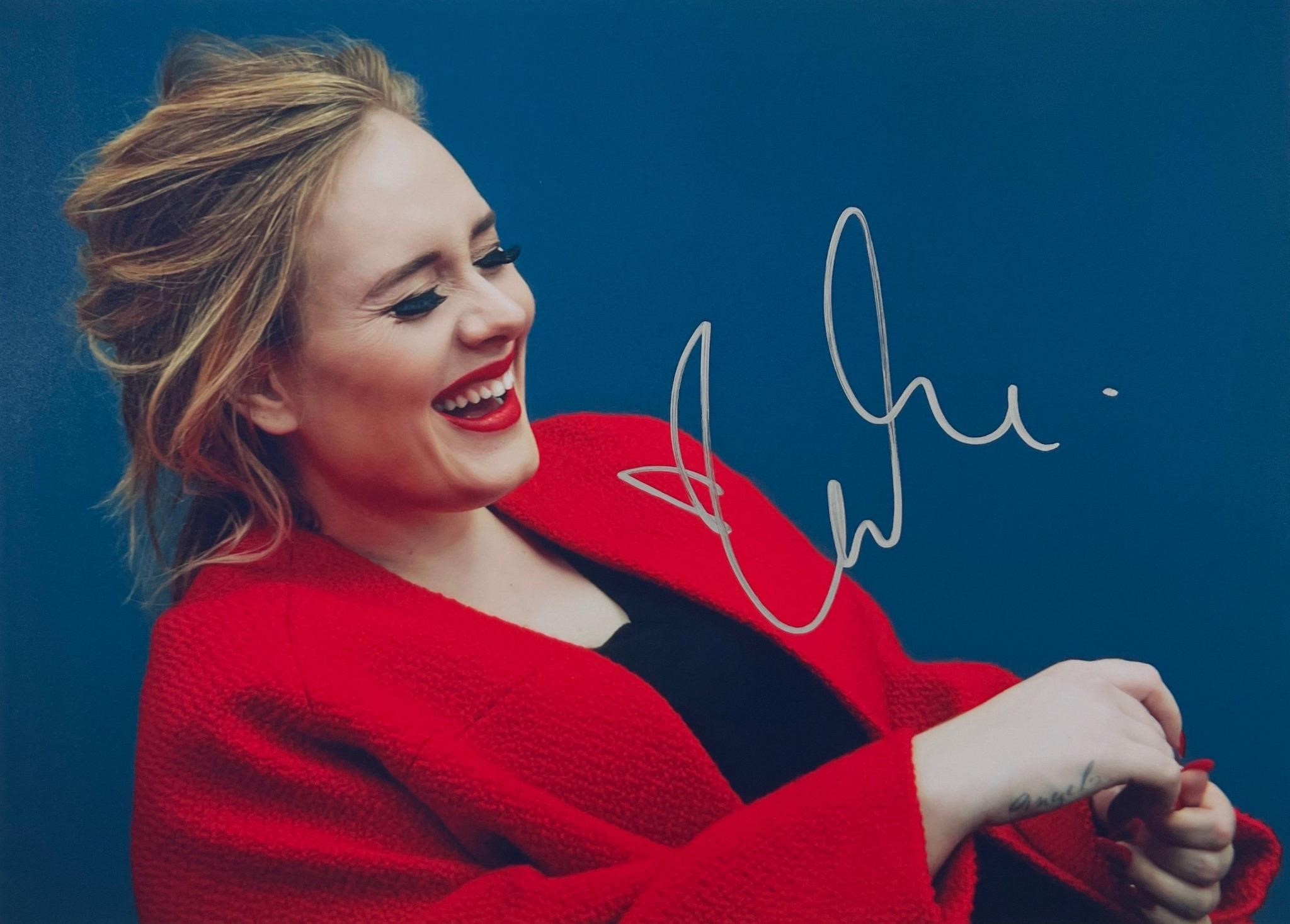 Autograph COA Adele Photo