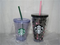 2 count new Starbucks insulated Tumblers