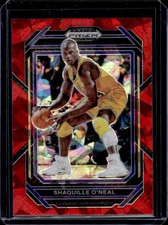 Shaquille O'Neal Red Cracked Ice Prizm 2023