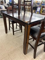 High Sitting Table & 3 Chairs 54 x 36 x 36 inches