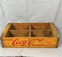 Vtg. Coca Cola wooden soda crate
