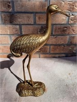 Nice Brass Swan Statue - 15" Tall