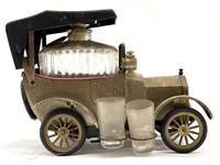 Car with Decanter and Shotglasses 10.5” (dirty