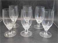 SET OF 6 CZECH "EXQUISITE" CRYSTAL GLASSES