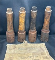 Vietcong Type 69 Stick grenades and pouch -INERT