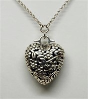 Sterling Silver Heart Necklace with Chain