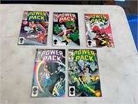 5-Marvel Power Pack Comics #1, 2, 3, 7, 10