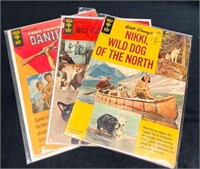 Three Gold Key Comic Books Daniel Boone, Nikki Wil