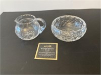 Crystal Milk & Sugar Dishes