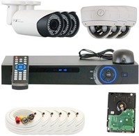 GW VD6CHC10 8 CH HDCVI DVR Security Camera, Color