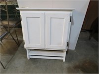 PAINTED WALL MOUNTED 2 DOOR CABINET