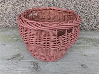 Large Pink Wicker Basket