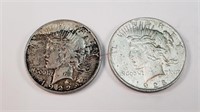 1922 & 1923 Peace Dollars