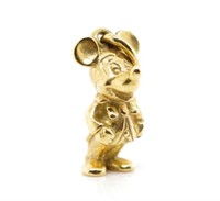 "Mickey Mouse" 18ct yellow gold charm