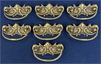 (7) Keeler Brass Co Victorian Style Drawer pulls