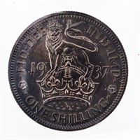 Great Britain 1937 1 Shilling ICCS MS64 English