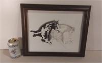 Signed Horse Drawing