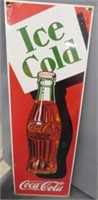 Ice Cold Coca-Cola porcelain sign made by Ande