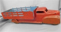 Marx stake bed truck, painted over, probably a