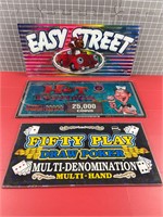SLOT MACHINE ART GLASS GREAT FOR WALL DISPLAY