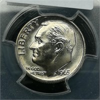 1965 Dime 10c SP67 SMS PCGS