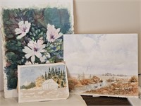 Group of unsigned watercolors